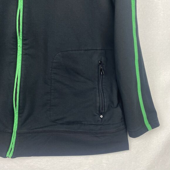 Lauren Ralph Lauren Jacket Womens Size 1X Black Green Logo Full Zip Pockets - Picture 4 of 8